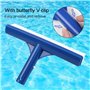 2 Pcs Tête de Brosse de Nettoyage de Piscine 25cm * 4.7cm Brosse de Piscine 10 Pouces Brosse de Paroi de Piscine en Plastique Tê