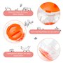 Boule d'exercice de Hamster 2 Pcs Balle de Hamster 2 Couleur Ballon de Jouet de Gerbille Plastique Petit Balle Portatif pour Cou