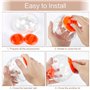 Boule d'exercice de Hamster 2 Pcs Balle de Hamster 2 Couleur Ballon de Jouet de Gerbille Plastique Petit Balle Portatif pour Cou