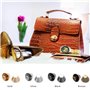 Haisheng 41 PCS Pied de Sac, Pied de Sac Couture Pieds de Sac a Main Rivet pour Cuir a Visser Rivets Ronds en Métal Rivets Coutu