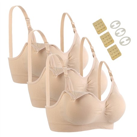 Seitop – Lot de 3 soutiens-gorge d'allaitement sans couture pour femme