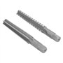 2pcs HSS MT2 Macchine Alésoir,Alésoirs à Queue Droite,Outil de Coupe à Frapper Conique/Rugueux,Alésage de la Tige Droite 1.5x12.