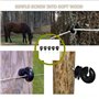 Isolateur de clôture électrique 50 pièces, Isolateur à visser Anneau de clôture,isolant de poteau en bois pour poteau d'anneau d