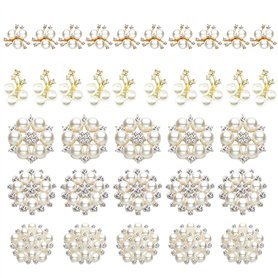 35 Comprimés Boutons Strass
