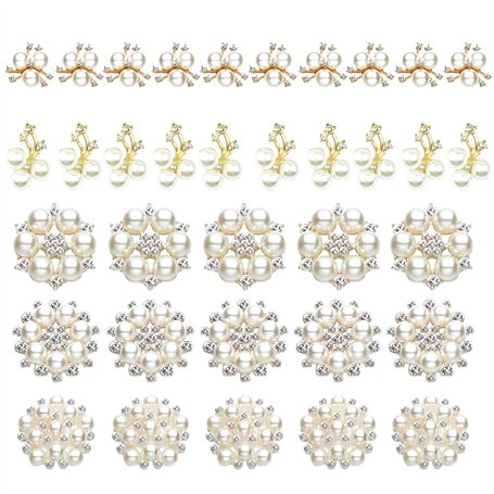 35 Comprimés Boutons Strass
