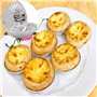 200 Pièces Gâteau de papier D'aluminium Jetable, Plat à Tarte Jetable, Gobelets Jetables en Aluminium, Pour les Crêpes, Four mic