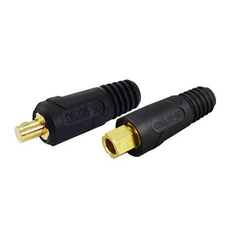 RIVERWELD Câble pour Torche de Soudage TIG eu de Fiche et Prise pour Connecteur de Soudage DKJ35-50 & EDKL35-50 315A Connecteur