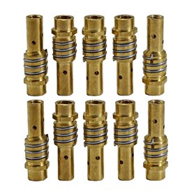 RIVERWELD Porte-Électrodes MIG/MAG 002.0078 - Support Contact Tips avec Buse Diffuseur pour Torche de soudure 15AK MB15 CO₂ 10 p