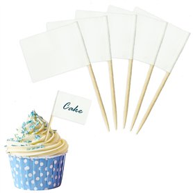 Lot de 100 cure-dents vierges en papier kraft
