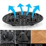 EASYKEENECOM 4 Pcs élévateurs Pot Fleurs Maille Pad - Tapis Ronde De Drainage en Plastique pour Intérieur Terrasse Bonsai Extéri