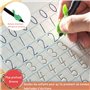 EITEYI 30PCS Cahier Ecriture Magique Français Kit-Livre Cahier Calligraphie Enfant Réutilisé-Cahier Magique Écriture avec 4 Manu