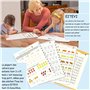 EITEYI 30PCS Cahier Ecriture Magique Français Kit-Livre Cahier Calligraphie Enfant Réutilisé-Cahier Magique Écriture avec 4 Manu