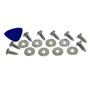 RZG Lot de 2 Supports de Plaque d'immatriculation en Fibre de Carbone véritable Noir France