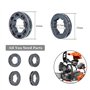 HAISHINE 6 pièces Pignon de Jante 3/8 ".325" .404 "-7T / 8T pour Husqvarna Stihl 2 Temps Tronçonneuses Remplacer pour l'Oregon L