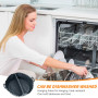 mongtsamz Moule Silicone Air Fryer, 2 Pièces Rond Accessoires Air Fryer Réutilisable Moule Air Fryer Plat Silicone Air Fryer pou