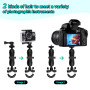 Moto Boule Support, RAM Mount U-Bolt, Adaptateur Bille Base Compatible de Téléphone pour Vélo et Rotule Mount avec Supports Ram 