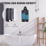 Distributeur de Lessive Liquide Mural, 400ml Distributeur Savon Noir Distributeur Produit Vaisselle pour Douche Salle de Bain Cu