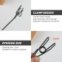 Porte Etiquette Metal, Porte étiquettes 5 Pièces Porte étiquette Support Carte pour Etiquette Prix Supermarché Boutique Paniers 
