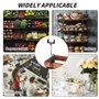 Porte Etiquette Metal, Porte étiquettes 5 Pièces Porte étiquette Support Carte pour Etiquette Prix Supermarché Boutique Paniers 