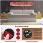 12 Pcs Roulettes pour Meubles, 360 Grad Roulettes Charge Lourde,Charge 220 Kg Mini Roulette pour Bacs de Rangement, Tables de Nu