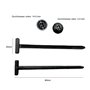 Auriselle 50 Pièces d'Attaches Serre-Câbles en Nylon Autobloquants Universels, 90 MM Attaches Polyvalentes Pour La Réparation Au