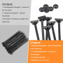 Auriselle 50 Pièces d'Attaches Serre-Câbles en Nylon Autobloquants Universels, 90 MM Attaches Polyvalentes Pour La Réparation Au