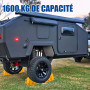 GAsupply Lot de 2 cales de roue en plastique avec poignée pour voiture, remorque, caravane, camping-car