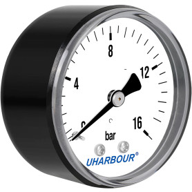 UHARBOUR Manomètre d'Eau 0-16 Bar