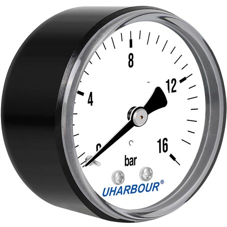 UHARBOUR Manomètre d'Eau 0-16 Bar