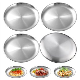 Assiettes en Acier Inoxydable