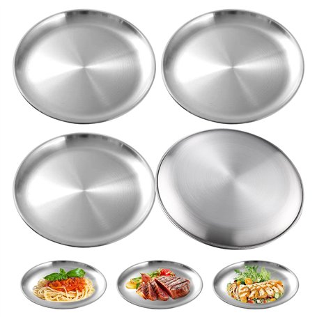 Assiettes en Acier Inoxydable