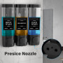 Distributeur de Savon Mural, 3 Pièces Distributeur de Savon Liquide, Distributeur de Savon Manuel, Distributeur de Savon pour Cu