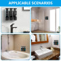 Distributeur de Savon Mural, 3 Pièces Distributeur de Savon Liquide, Distributeur de Savon Manuel, Distributeur de Savon pour Cu