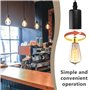 Suspension Luminaire 3 Têtes, Lampe Industrielle DIY Créatif Avec Douille E27, Lustre Pour Chambre, Cuisine, Salon - Câble 180 C