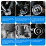 PORFOYO Kit D'extracteur de Roulement Intérieur de Moto, 12 Pièces 9-23 mm D'outils de Extracteur Roulement, Ensemble D'extracte