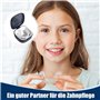 Lot de 2 boîtes pour appareil dentaire, prothèses dentaires, avec tamis, conteneur pour gouttière dentaire, pour le nettoyage de