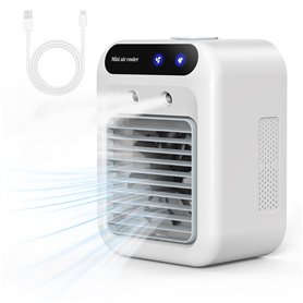 Climatiseur Portable, Climatiseur Mobile Silencieux, Refroidisseur d'air de 500 ml, Rafraichisseur d'air, 2 Vitesses, 2 Modes de Climatiseur Portable