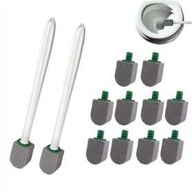 VELLUSTRA 10 PCS Brosse de Nettoyage en Pierre Ponce