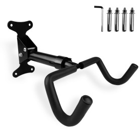 TERRARIDE Support Vélo Mural Pliable Pivotant, Rétractable, Fabriqué en Métal Massif Robuste, angle et Distance du Mur Réglables TERRARIDE Support Vélo Mural Pliable Pivotant
