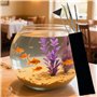 LUMITRRA Aquarium Kit Outil, INOX Aquarium Tank Plante Aquatique Outils, Scissors, Spatula avec Sac de Rangement Set pour Élagag