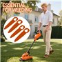 LUMITRRA 100 x Lames pour Coupe-Herbes Einhell, Bosch, CMI - Lames en Plastique compatibles avec Les Coupe-Herbes Einhell GE-CT 