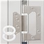 NXPUXP 60 Pièces Rondelles en Plastique Pour Portes de Chambre,Rondelles Nylon,Rondelles D'écartement en Nylon,Rondelles Entreto