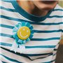 inodiref 100 Pièces Badge Rond Epingle Support Broche Badge de Bouton 20mm pour Un Excellent Cadeau pour DIY Accessoires Graduat