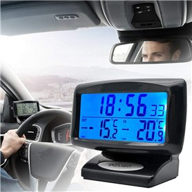 Thermomètre d'horloge de voiture Riloer