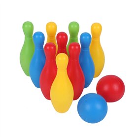 FLORMOON Lot de 10 jeux de quilles d'intérieur pour extérieur Funny Plastics Jouets éducatifs Jeux sportifs familiaux pour les â