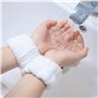 Yoezuo 4Pcs Bandeau de lavage de poignet Microfibre élastiques Bracelet de Lavage de Visage en Polaire Corail pour Femmes Filles