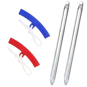 2 Pièces Demonte Pneu Moto 30 cm Demonte Pneu Trottinette avec 2 Jantes Protecteurs Démonte Pneu Voiture Métal Démonte-Pneus Man