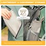 Pmueuff Tabouret de Camping Pliant, Tabouret Pliant Portable avec Sac de Rangement Tabouret Camping Pliable Mini Siege Pliant Po