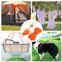 Pmueuff Corde à Cliquet, 4 Pièces Sangles à Cliquer avec Carabiner Cintres à Cliquet Réglables 150 Livres Tendeur de Corde a Cli