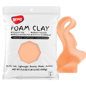BOHS Pâte à modeler en mousse et slime Couleur Pêche